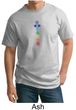 Mens Yoga T-shirt 7 Colored Chakras Tall Shirt