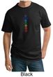 Mens Yoga T-shirt 7 Colored Chakras Tall Shirt