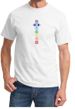 Mens Yoga T-shirt 7 Colored Chakras Tee Shirt