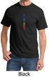 Mens Yoga T-shirt 7 Colored Chakras Tee Shirt