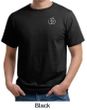 Mens Yoga T-shirt - Aum Hindu Patch Pocket Print Organic Tee Shirt