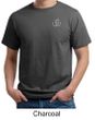 Mens Yoga T-shirt - Aum Hindu Patch Pocket Print Organic Tee Shirt