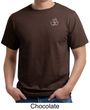 Mens Yoga T-shirt - Aum Hindu Patch Pocket Print Organic Tee Shirt