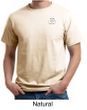 Mens Yoga T-shirt - Aum Hindu Patch Pocket Print Organic Tee Shirt