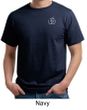 Mens Yoga T-shirt - Aum Hindu Patch Pocket Print Organic Tee Shirt