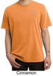 Mens Yoga T-shirt Aum Hindu Patch Pocket Print Pigment Dyed Tee Shirt
