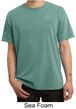 Mens Yoga T-shirt Aum Hindu Patch Pocket Print Pigment Dyed Tee Shirt
