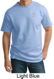Mens Yoga T-shirt - Aum Hindu Patch Pocket Print Tall Tee Shirt