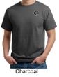 Mens Yoga T-shirt Aum Patch Sanskrit Pocket Print Organic Tee Shirt