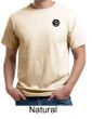 Mens Yoga T-shirt Aum Patch Sanskrit Pocket Print Organic Tee Shirt