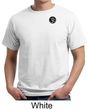 Mens Yoga T-shirt Aum Patch Sanskrit Pocket Print Organic Tee Shirt