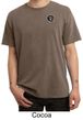 Mens Yoga T-shirt Aum Patch Sanskrit Pocket Print Pigment Dyed Shirt