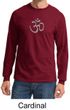 Mens Yoga T-shirt - Aum Symbol Meditation Adult Long Sleeve Shirt