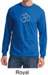 Mens Yoga T-shirt - Aum Symbol Meditation Adult Long Sleeve Shirt