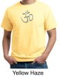 Mens Yoga T-shirt - Aum Symbol Meditation Adult Organic Tee Shirt