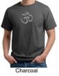 Mens Yoga T-shirt - Aum Symbol Meditation Adult Organic Tee Shirt