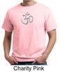 Mens Yoga T-shirt - Aum Symbol Meditation Adult Organic Tee Shirt
