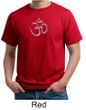 Mens Yoga T-shirt - Aum Symbol Meditation Adult Organic Tee Shirt