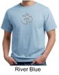 Mens Yoga T-shirt - Aum Symbol Meditation Adult Organic Tee Shirt