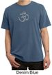 Mens Yoga T-shirt - Aum Symbol Meditation Adult Pigment Dyed Tee Shirt