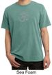 Mens Yoga T-shirt - Aum Symbol Meditation Adult Pigment Dyed Tee Shirt