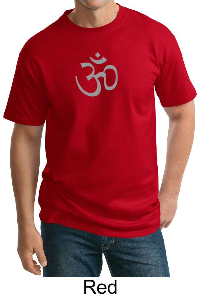 Mens Yoga Tshirt Aum Symbol Meditation Adult Tall Tee Shirt Aum