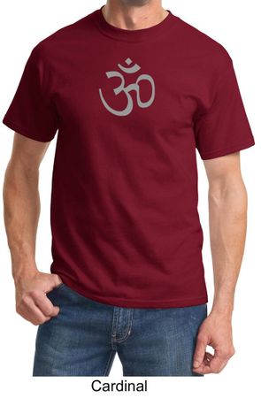 Mens Yoga T-shirt - Aum Symbol Meditation Adult Tee Shirt