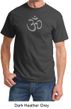 Mens Yoga T-shirt - Aum Symbol Meditation Adult Tee Shirt