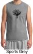 Mens Yoga T-Shirt Black Tree of Life Muscle Shirt