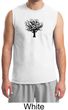 Mens Yoga T-Shirt Black Tree of Life Muscle Shirt