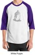 Mens Yoga T-Shirt - Buddha Buddhist 3/4 Sleeve Raglan Tee Shirt
