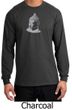 Mens Yoga T-Shirt- Buddha Buddhist Adult Long Sleeve Tee Shirt