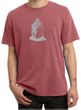 Mens Yoga T-Shirt - Buddha Buddhist Adult Pigment Dyed Tee Shirt