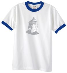 Mens Yoga T-Shirt - Buddha Buddhist Adult Ringer Tee Shirt