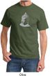 Mens Yoga T-Shirt - Buddha Buddhist Meditation Adult Tee Shirt