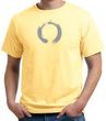 Mens Yoga T-shirt - ENSO Symbol Soft Pigment Dye Tee