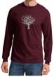Mens Yoga T-shirt Grey Tree of Life Long Sleeve Shirt