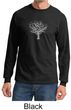 Mens Yoga T-shirt Grey Tree of Life Long Sleeve Shirt