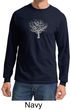 Mens Yoga T-shirt Grey Tree of Life Long Sleeve Shirt