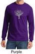 Mens Yoga T-shirt Grey Tree of Life Long Sleeve Shirt