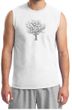 Mens Yoga T-shirt Grey Tree of Life Muscle Shirt
