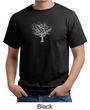 Mens Yoga T-shirt Grey Tree of Life Organic Tee