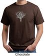 Mens Yoga T-shirt Grey Tree of Life Organic Tee