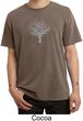 Mens Yoga T-shirt Grey Tree of Life Pigment Dyed Tee
