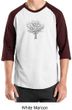 Mens Yoga T-shirt Grey Tree of Life Raglan Shirt