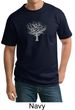 Mens Yoga T-shirt Grey Tree of Life Tall Tee
