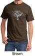 Mens Yoga T-shirt Grey Tree of Life Tee