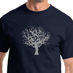 Mens Yoga T-shirt Grey Tree of Life Tee Mens Yoga T-shirt Grey Tree of Life Tee