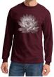 Mens Yoga T-shirt Lotus Flower Long Sleeve Shirt