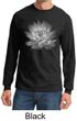 Mens Yoga T-shirt Lotus Flower Long Sleeve Shirt
